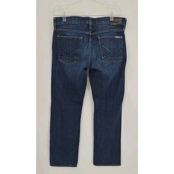 Hudson Jeans Mens 32 X 30 Blue Byron Straight‎ Leg Mid Rise Button Fly Stretch - Picture 8 of 13